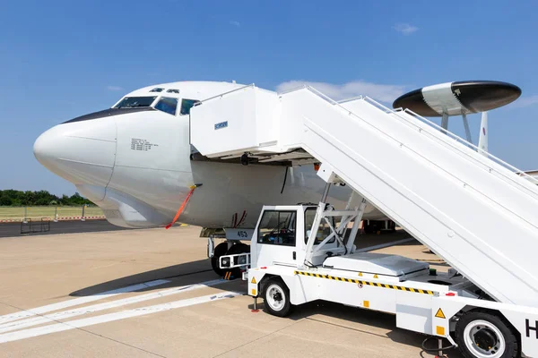 Norvenich Germany June 2015 Nato Sentry Awacs Radar Plane Runway — Stock Photo, Image