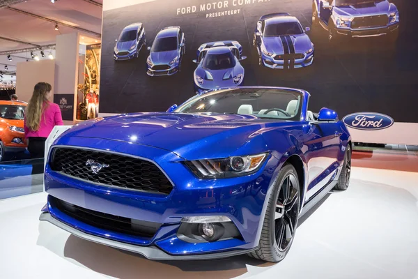 Άμστερνταμ Απριλίου 2015 Ford Mustang Στο Άμστερνταμ Autorai Motor Show — Φωτογραφία Αρχείου