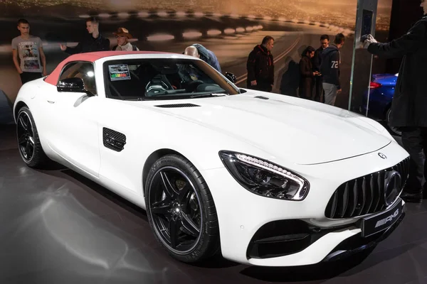 Bruselas Ene 2017 Mercedes Amg Roadster Deportivo Presentado Salón Del — Foto de Stock