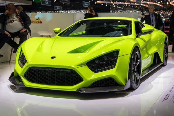 Genève Suisse Mars 2017 Voiture Sport Danoise Zenvo Ts1 Présentée — Photo