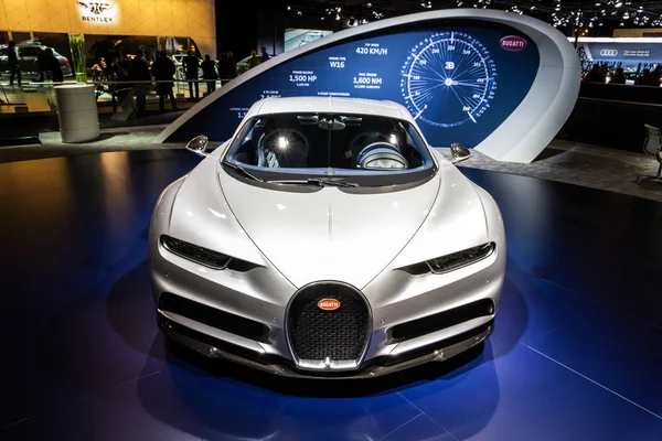 Yeni Bugatti Chiron süper spor otomobil — Stok fotoğraf