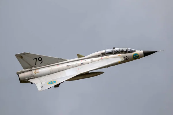 Stíhací letoun Saab Draken — Stock fotografie