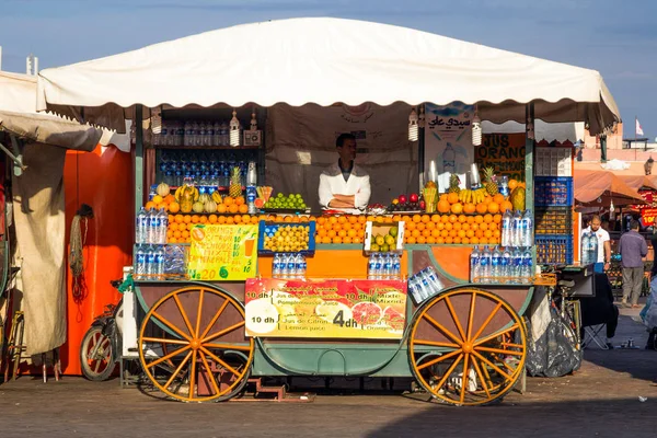 Fresh food stand Marrakesh Morocco — Stock Photo, Image