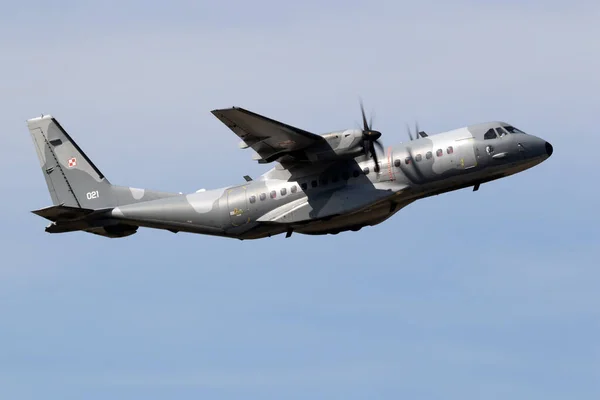 Polish Air Force Casa C.295 military transport plane — Stock Photo, Image