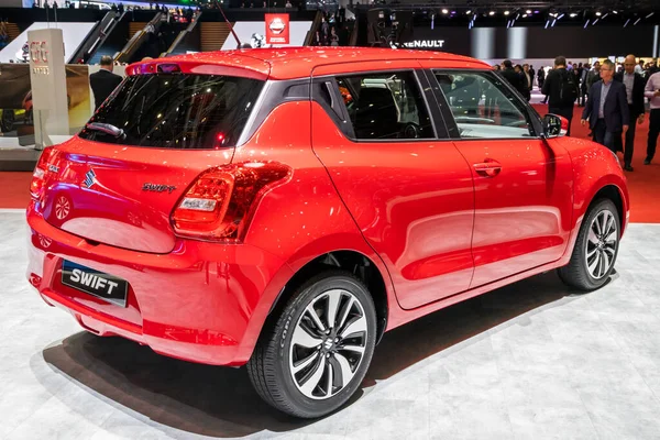 Nuevo Coche Suzuki Swift Mostrado 89º Salón Internacional Del Automóvil — Foto de Stock