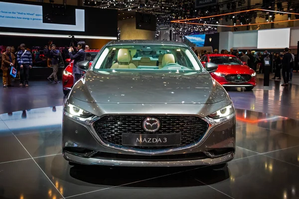 Novo Mazda Carro Exibido 89Th Geneva International Motor Show Genebra — Fotografia de Stock