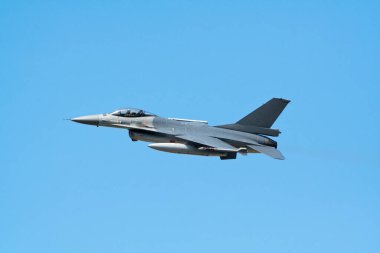 F-16 fighter flyby clipart