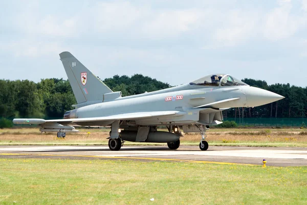 Kleine Brogel Bélgica Julio Eurofighter Typhoon Real Fuerza Aérea Regresa — Foto de Stock