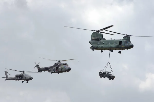 Volkel Niederlande Juni Hubschrauber Der Niederländischen Luftwaffe Nehmen Der Air — Stockfoto