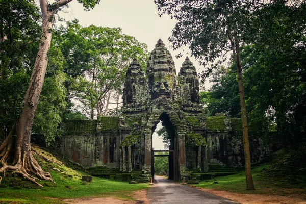 Angkor Wat Ingång Siem Reap Kambodja — Stockfoto