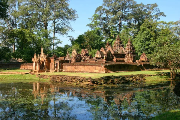 Ένας Από Τους Ναούς Του Συγκροτήματος Angkor Wat Καμπότζη — Φωτογραφία Αρχείου