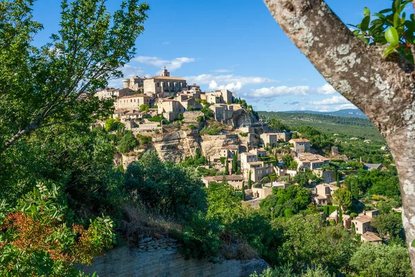 View Gordes Village Landscape Provence France — Stock Photo, Image