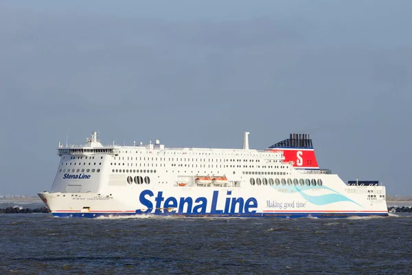 Rotterdam Países Bajos Enero Stena Line Transbordador Stena Hollandica Sale — Foto de Stock