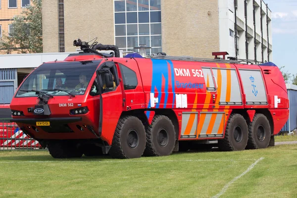 Ден Хельберг Нидерланды Июля Пожарная Машина Титан Вертолетной Площадке Время — стоковое фото
