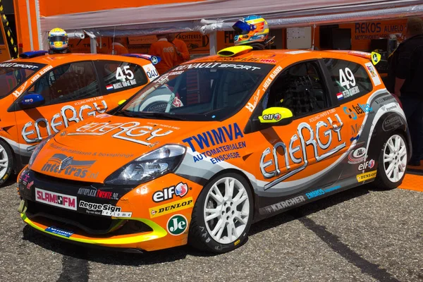 Zandvoort Netherlands July Two Renault Clio Energy Racing Team Rtl — Stock Photo, Image