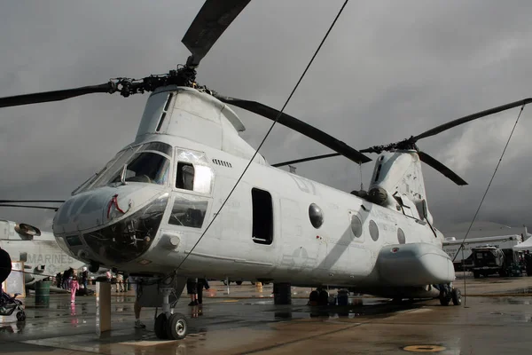 Miramar Kalifornia Usa Październik Marines Sea Knight Helikopter Wystawie Statycznej — Zdjęcie stockowe
