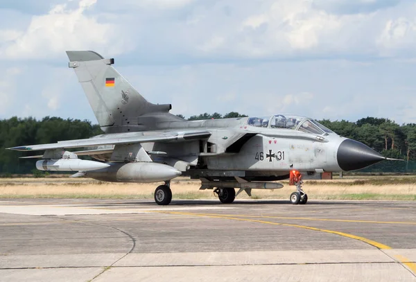 Kleine Brogel Bélgica Julho Tornado Força Aérea Alemã Taxiando Após — Fotografia de Stock