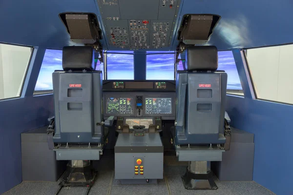 Paris Jun 2015 Flight Simulator Display 51St International Paris Air — Stock Photo, Image