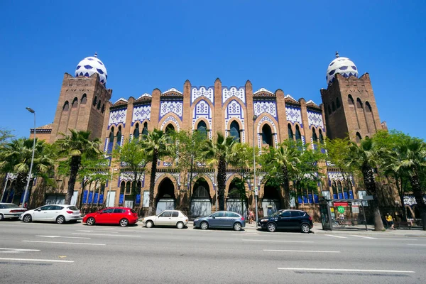 Barcelona Spanyolország Június 2016 Bika Gyűrű Bika Harci Aréna Plaza — Stock Fotó