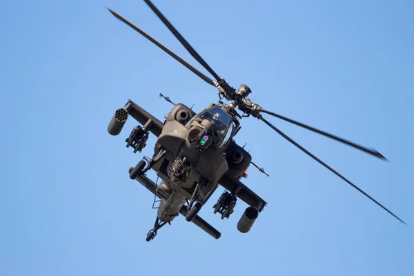 Gilze Rijen Países Baixos Setembro 2016 Helicóptero Ataque Apache Boeing — Fotografia de Stock