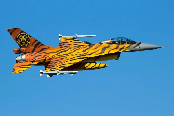 Gilze Rijen Niderlandy Września 2016 Specjalnie Pomalowany Belgijski Myśliwiec Wykonujący — Zdjęcie stockowe