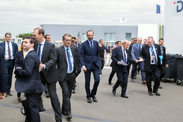 Parijs Frankrijk Jun 2017 Franse Premier Edouard Philippe Bezoekt Verschillende — Stockfoto