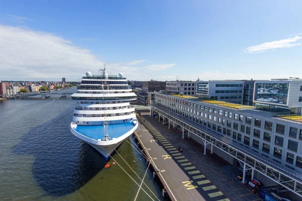 Amsterdam Sep 2014 Una Nave Crociera Attraccata Terminal Passeggeri Amsterdam — Foto Stock