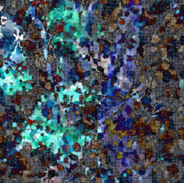 Çiçek doku modern desen