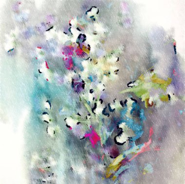 Çiçek doku modern desen