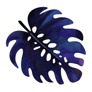 Palmiye yaprak suluboya doku tekrar modern desen