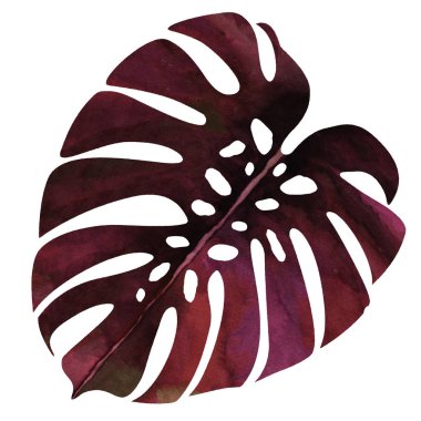 Palmiye yaprak suluboya doku tekrar modern desen