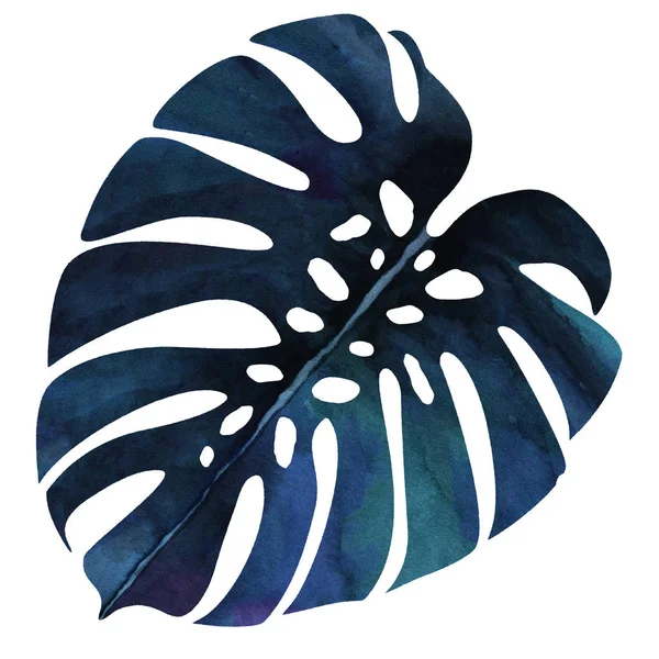 Palmiye yaprak suluboya doku tekrar modern desen