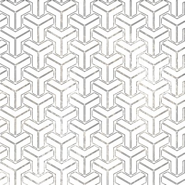 Geometrik doku tekrar modern desen