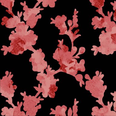 Çiçek doku tekrar modern desen