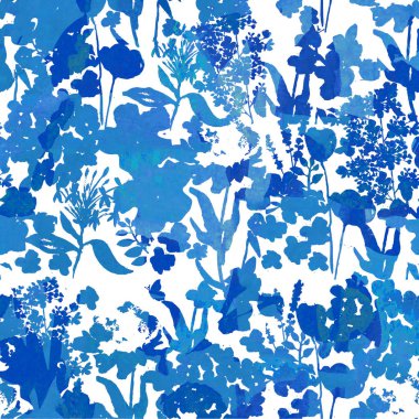 Çiçek doku tekrar modern desen