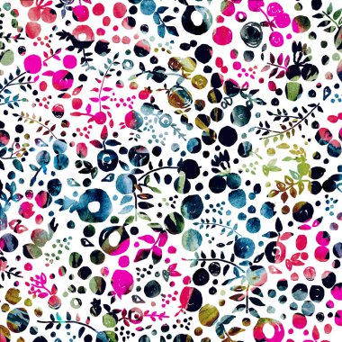 Çiçek doku tekrar modern desen