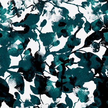 Çiçek doku tekrar modern desen