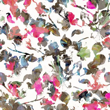 Çiçek doku tekrar modern desen