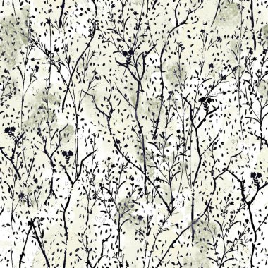 Çiçek doku tekrar modern desen