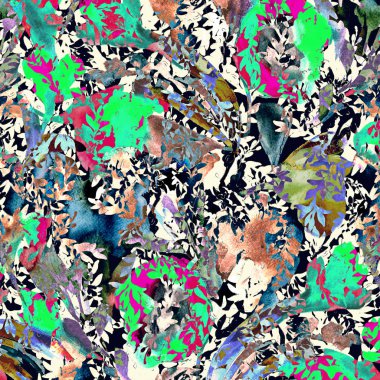 Çiçek doku tekrar modern desen