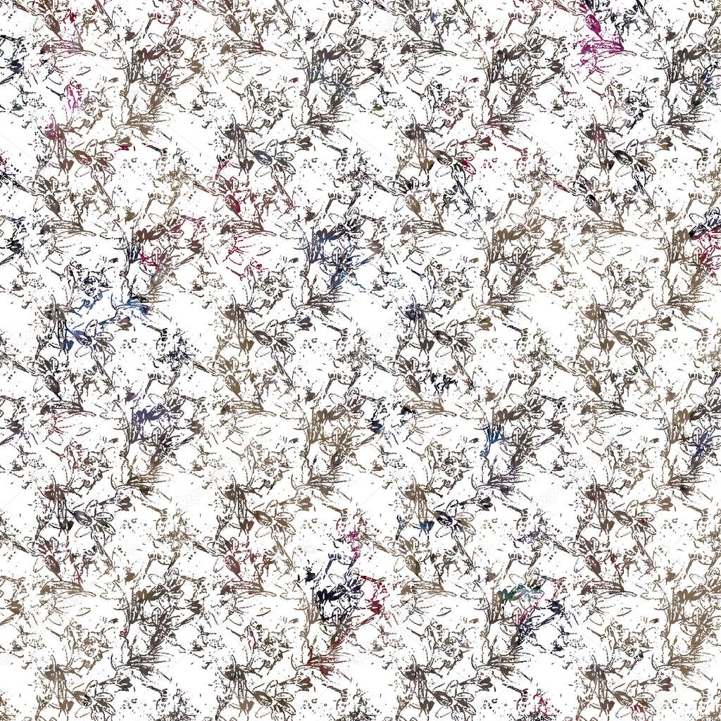 Floral texture repeat modern pattern