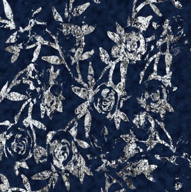 Çiçek doku tekrar modern desen