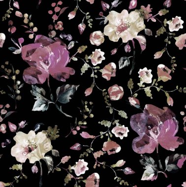 Çiçek doku tekrar modern desen