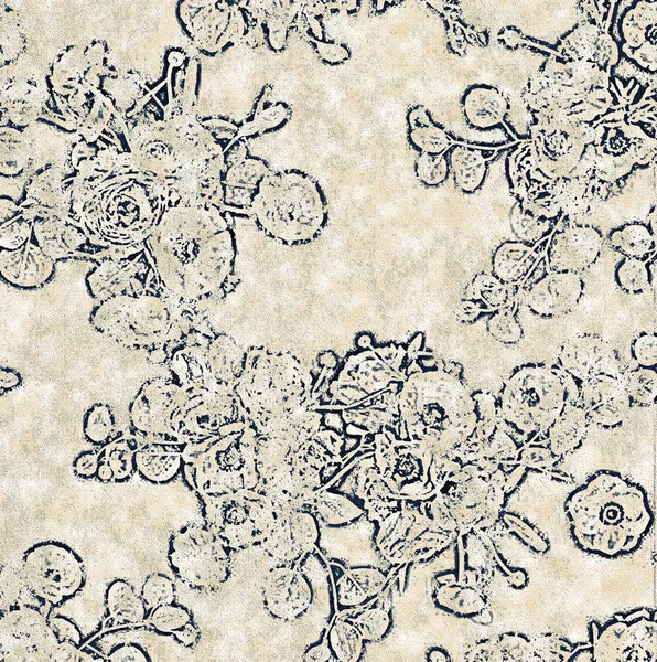 Floral Texture Repeat Modern Pattern — Stock Photo, Image