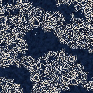 Çiçek doku tekrar modern desen