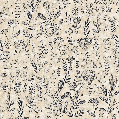 Çiçek doku tekrar modern desen