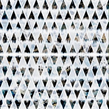 Geometrik suluboya doku tekrar modern desen