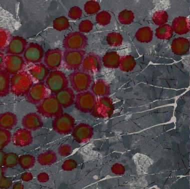 Geometrik suluboya doku tekrar modern desen