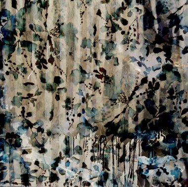 Geometrik suluboya doku tekrar modern desen