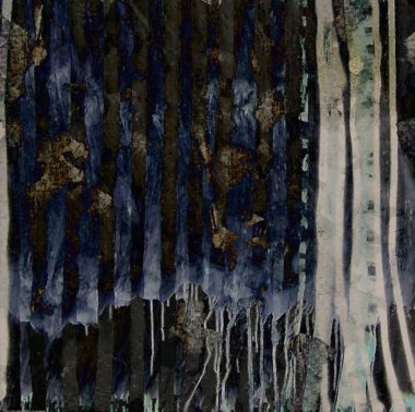 Geometrik suluboya doku tekrar modern desen